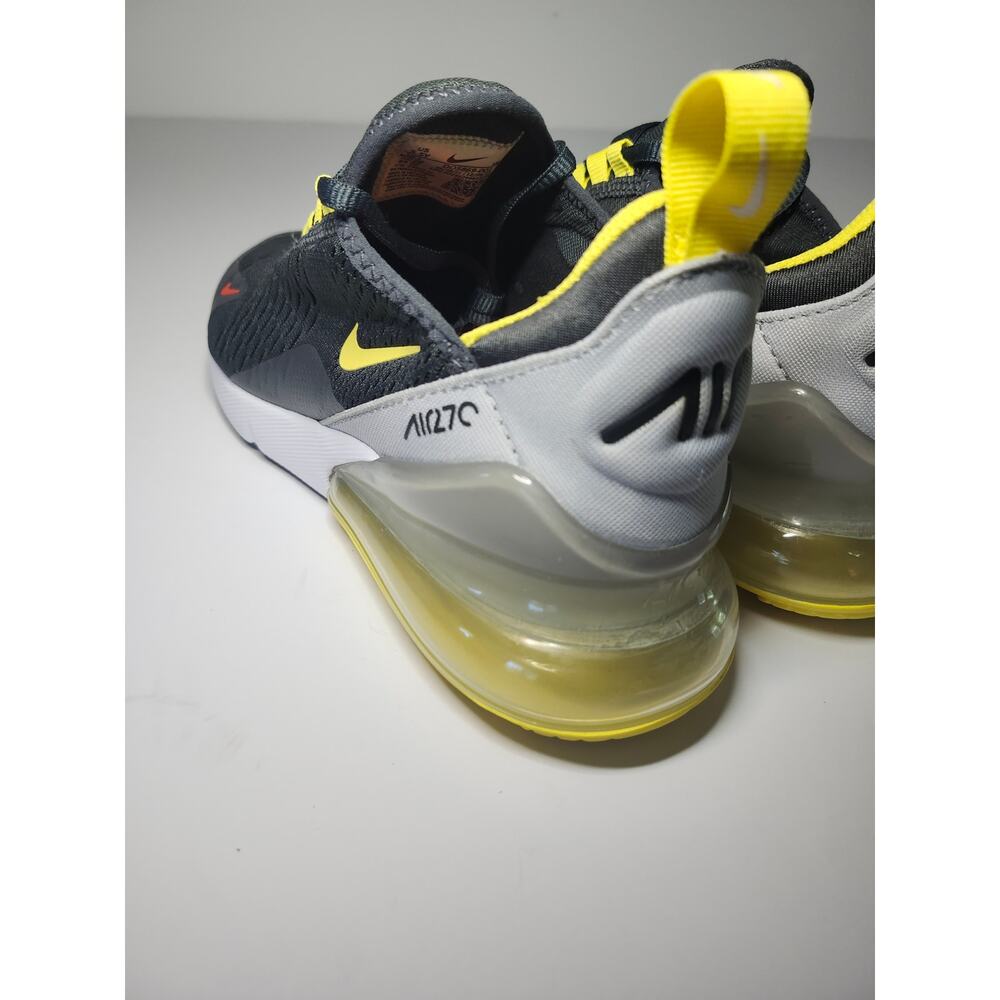 Nike Kids’ Air Max 270 Black Yellow Sz 5.5Y Mesh Athletic Sneaker - Picture 14 of 16
